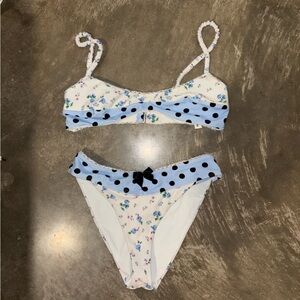 For Love and Lemons Multipatterned ‘Muna’ Bikini